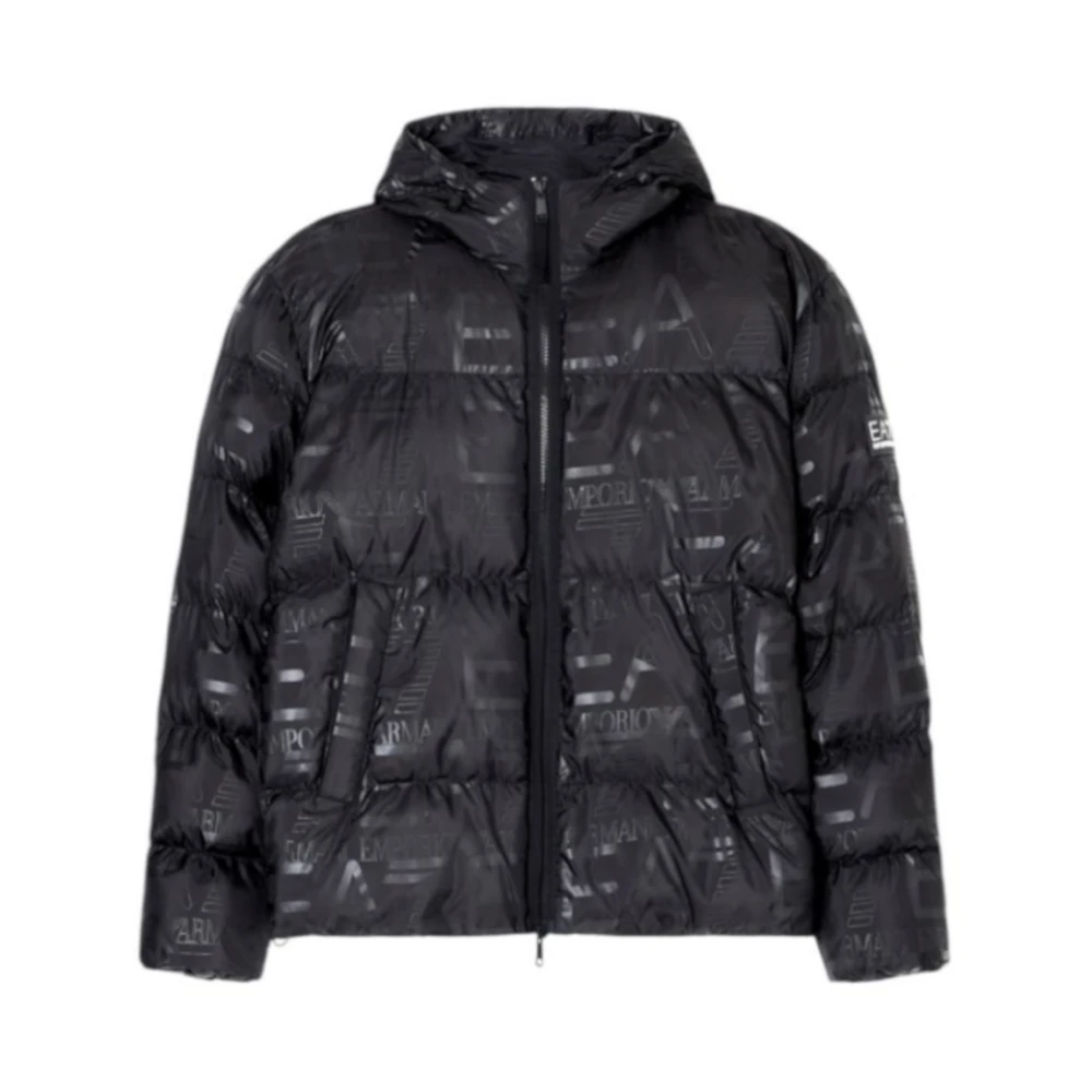 Emporio Armani Ea7 Uomo Nero Bomber Jacket