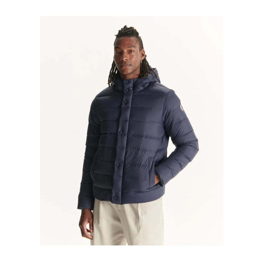 Jott Gewatteerde jas met capuchon Blauw Blue Heren