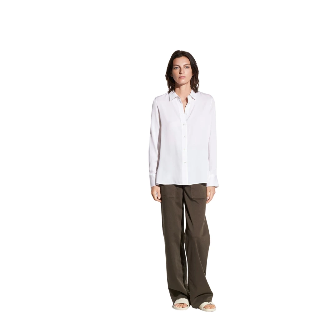 Vince Witte Slim Fit Blouse White Dames