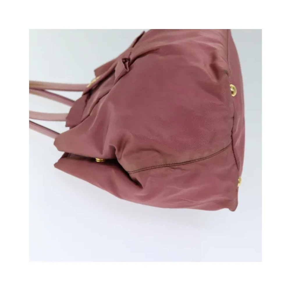 Prada Vintage Pre-owned Nylon handbags Pink Dames