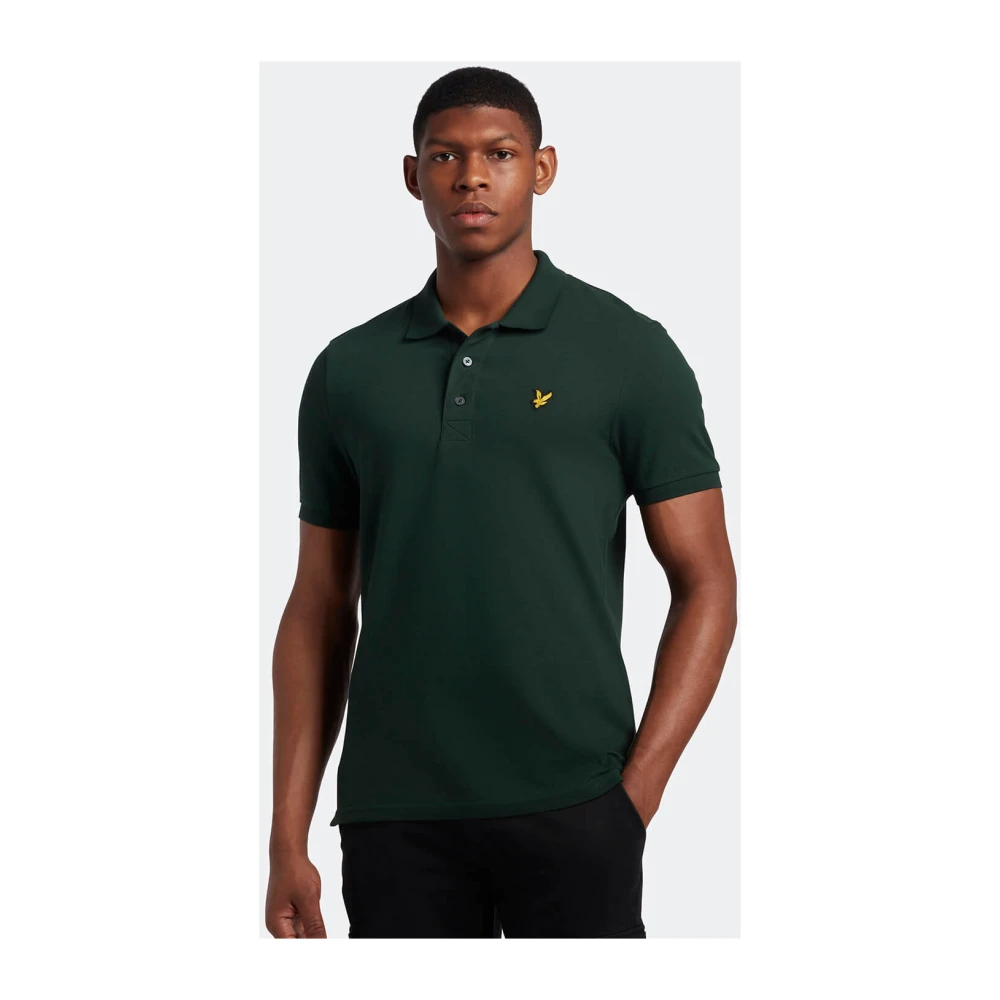 Lyle & Scott Klassieke Organische Polo Shirt Green Heren