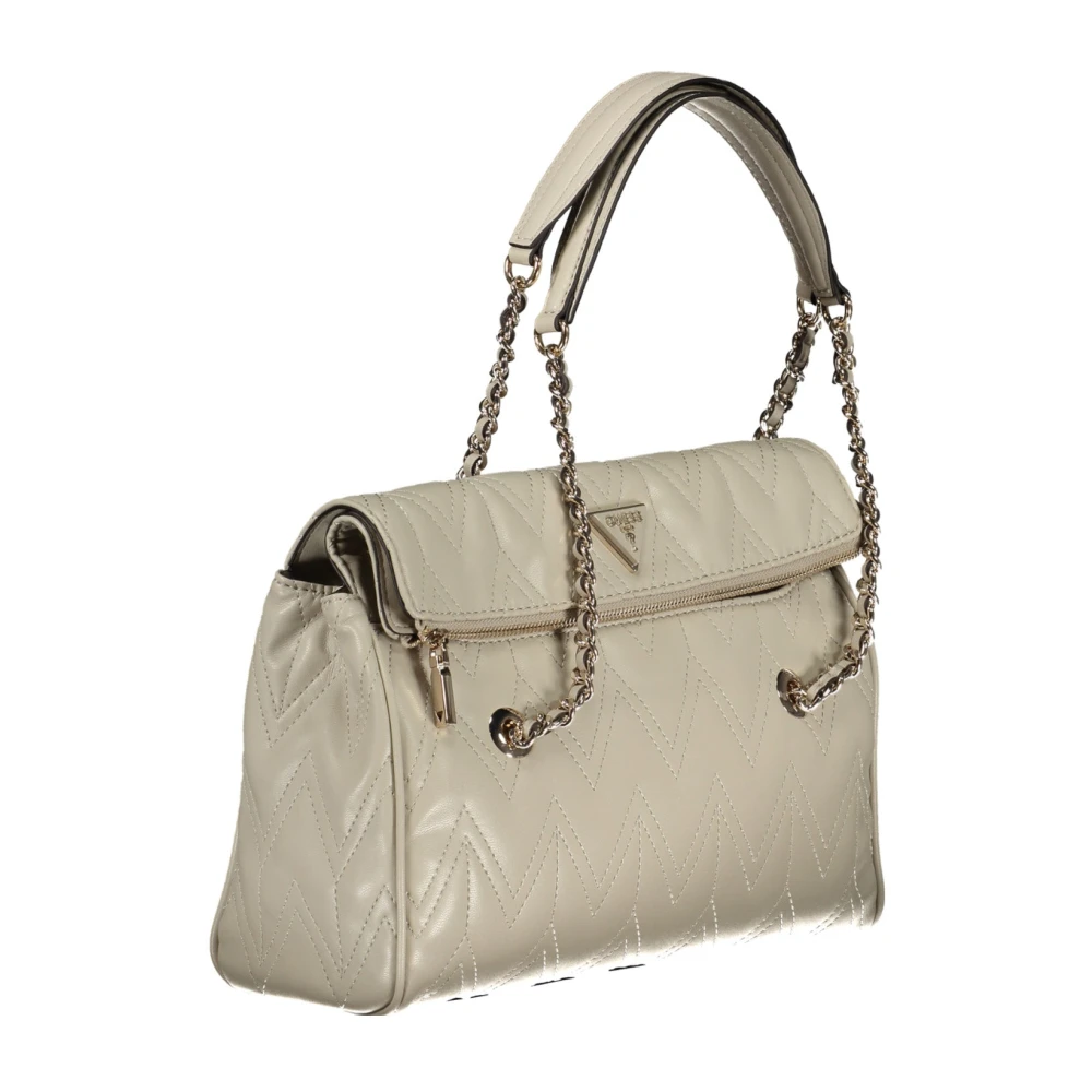 Guess Grijze Schoudertas met Ketting en Rits Gray Dames