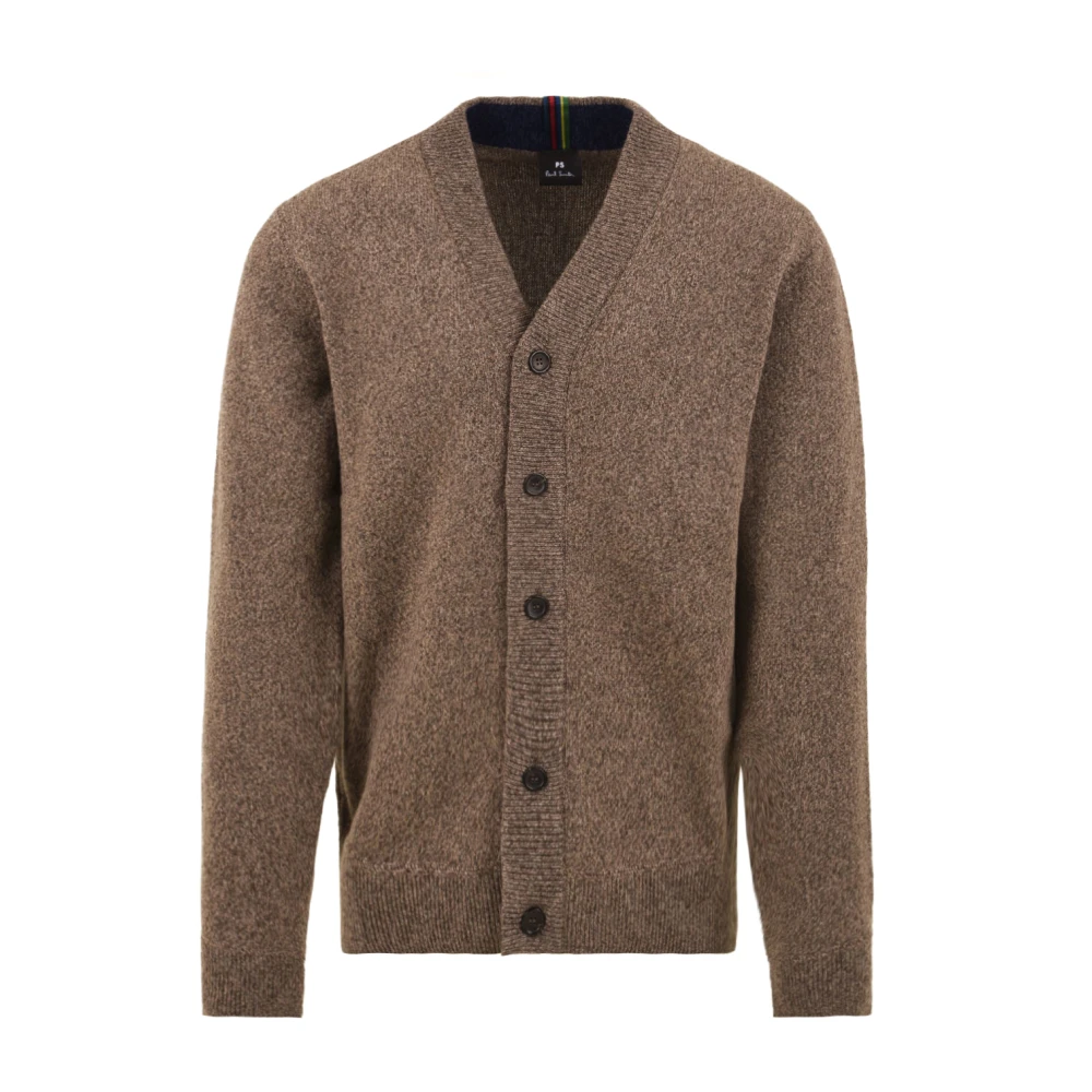 PS By Paul Smith Bruine Trui Cardigan Model M2R-535X-L21935 Brown Heren