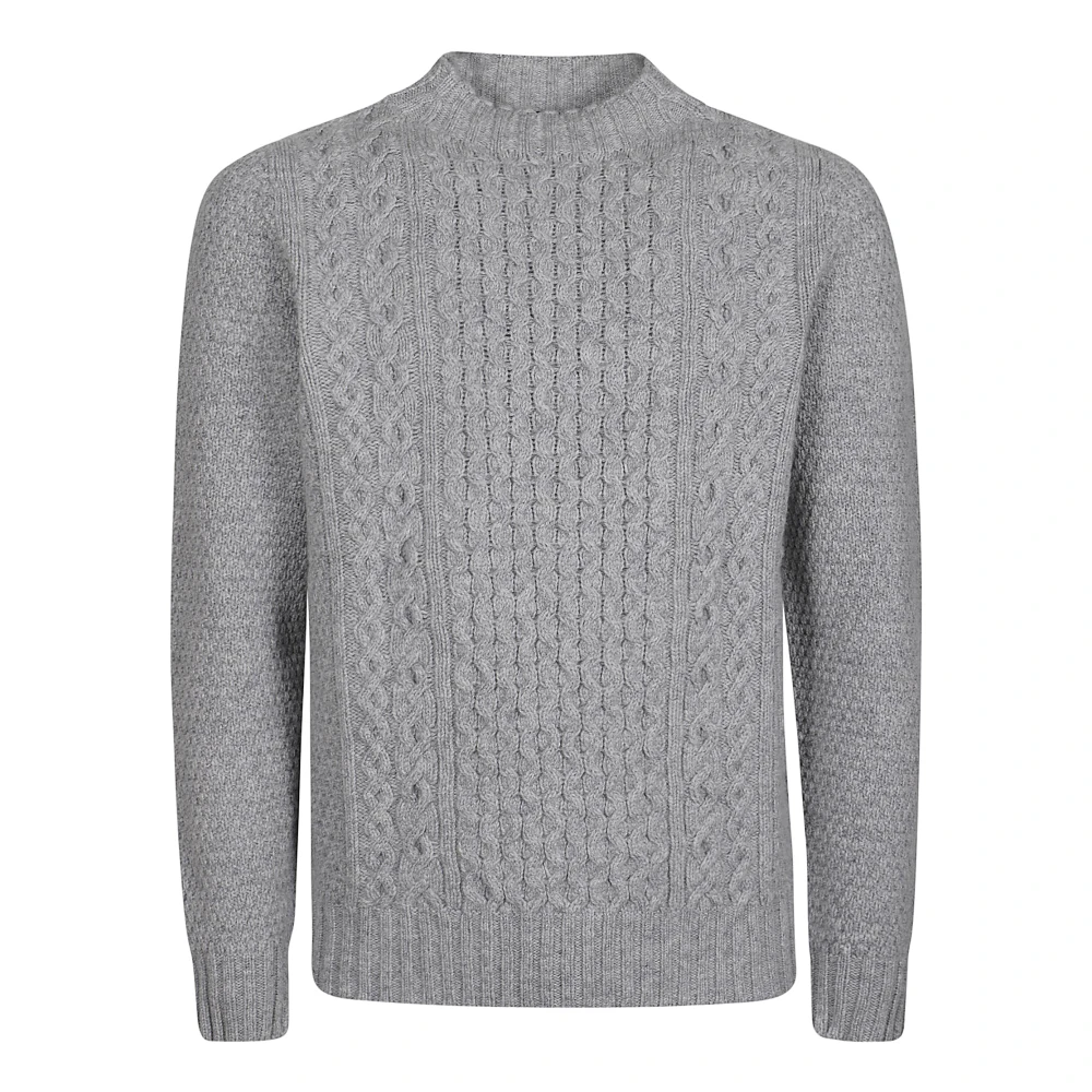 Drumohr Comfortabele Gebreide Turtle Neck Sweater Gray Heren