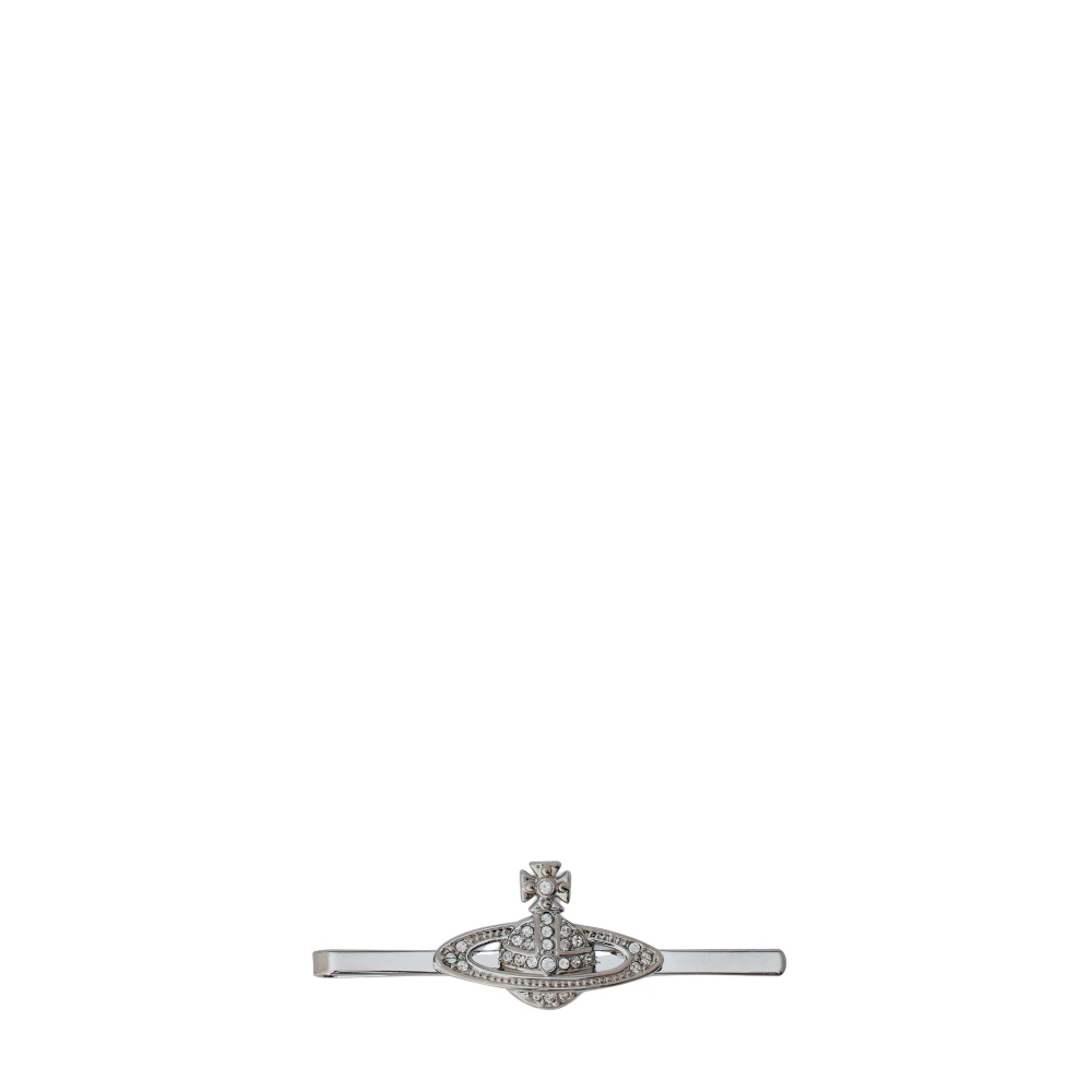Vivienne Westwood Unisex D'argento - Mini Bas Relief Tie Clip, Size: One Size - Immagine 3