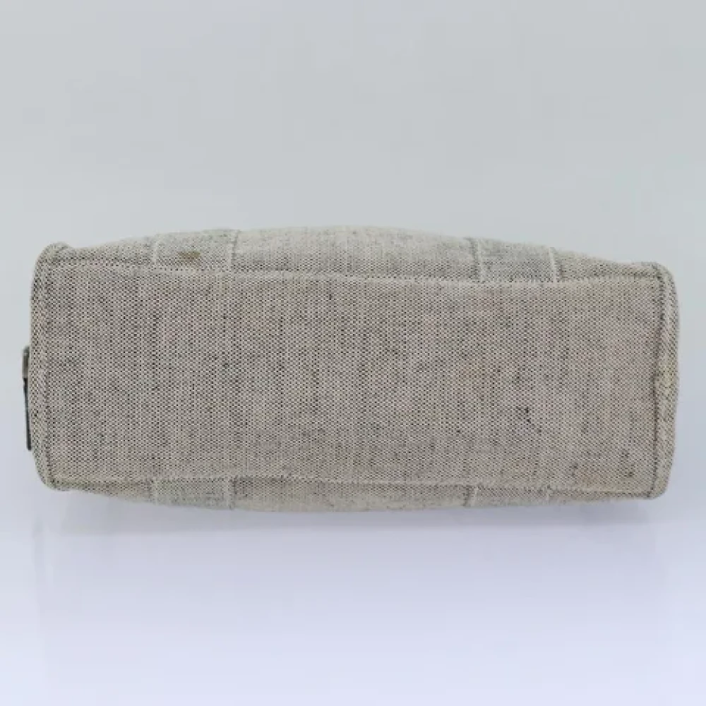 Prada Vintage Pre-owned Canvas prada-bags Gray Dames