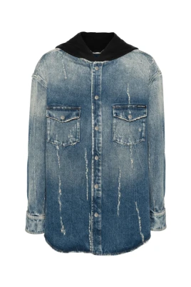 Sliten Denim Huva Kappa