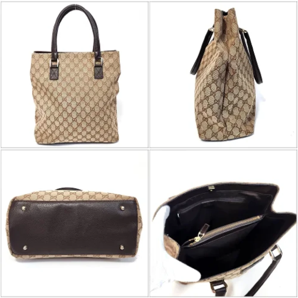 Gucci Vintage Pre-owned Canvas totes Beige Dames