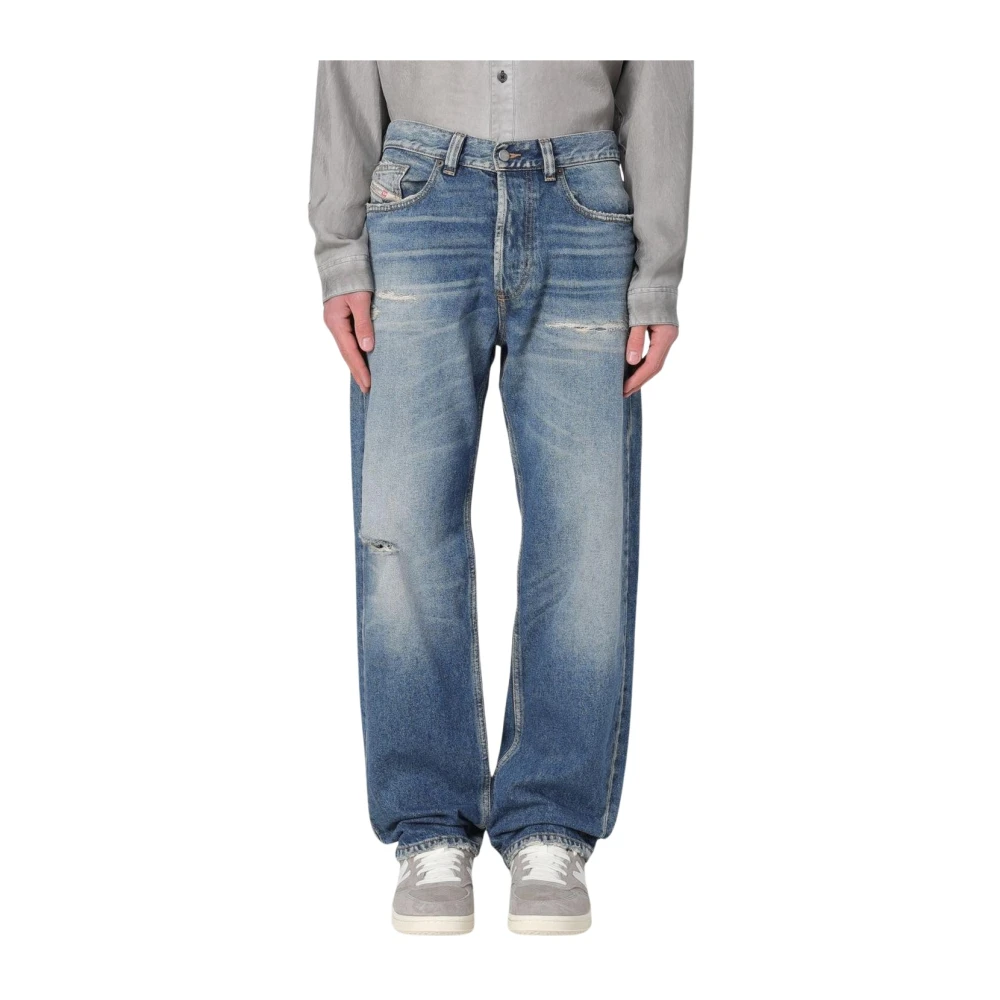 Diesel Men's Blue Straight Jeans,, Vintage Tapered Jeans W34