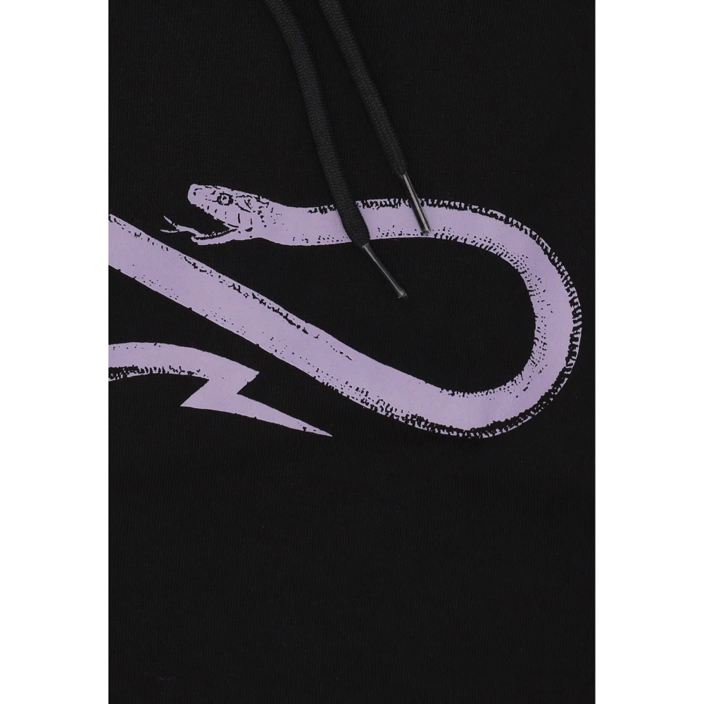 Propaganda Zwarte hoodie met logoprint Black Heren