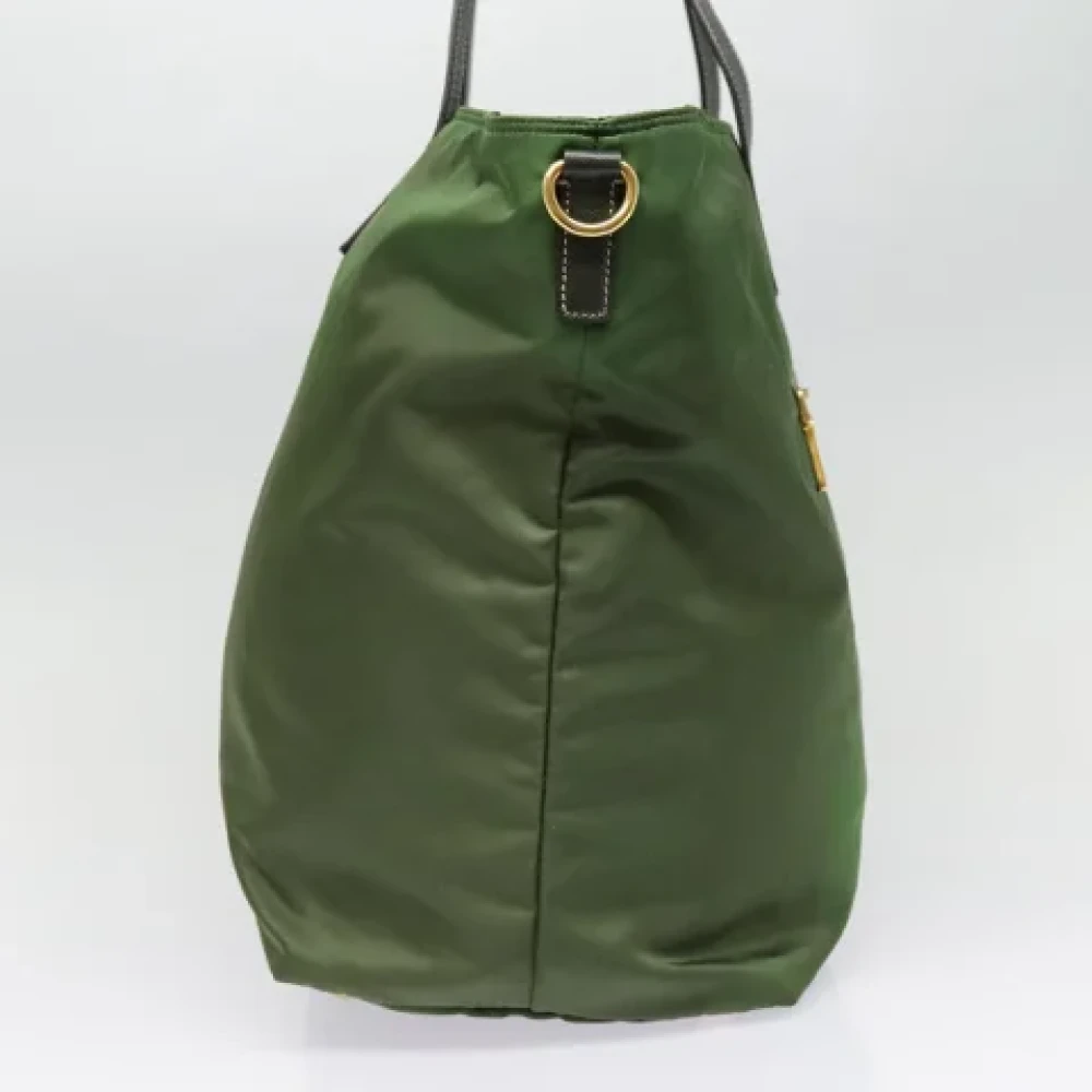 Prada Vintage Pre-owned Fabric prada-bags Green Dames