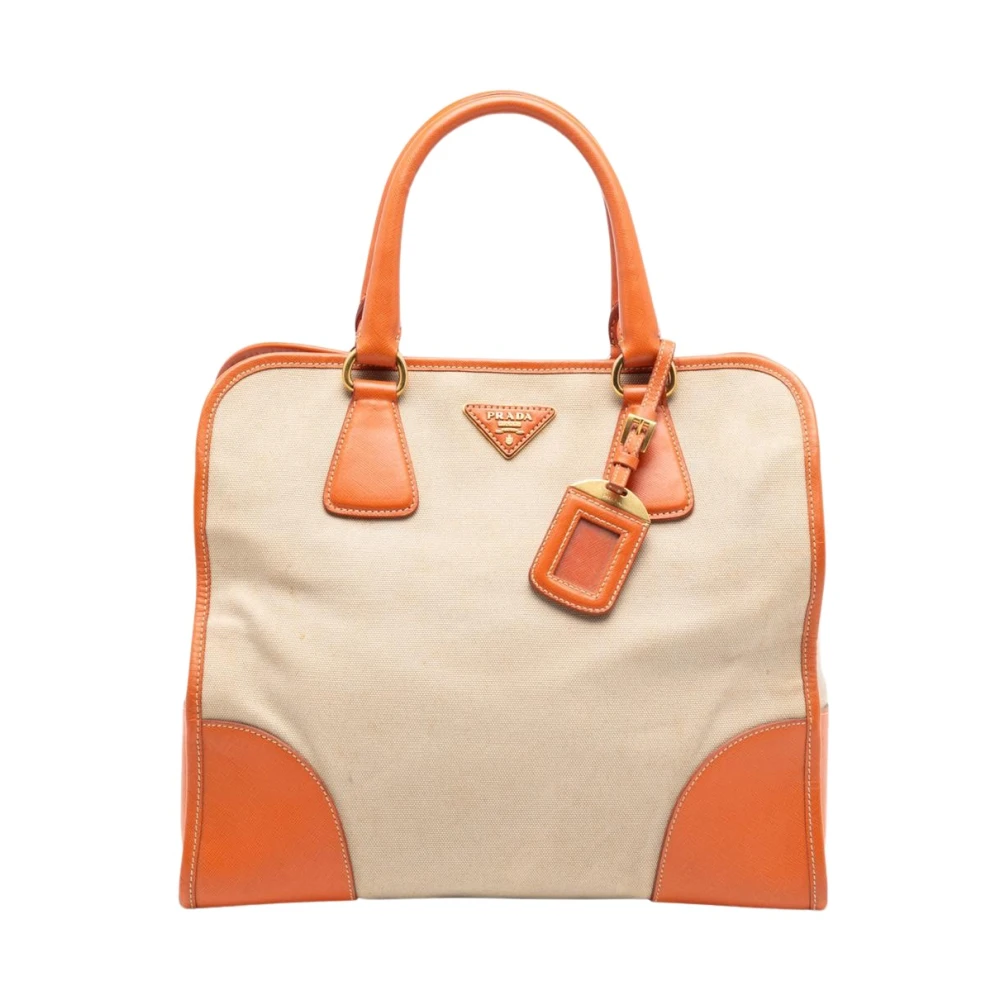 Prada Vintage Women's Multicolor Vintage Handbags, One Size, Pre-Owned Structured Tote Bag