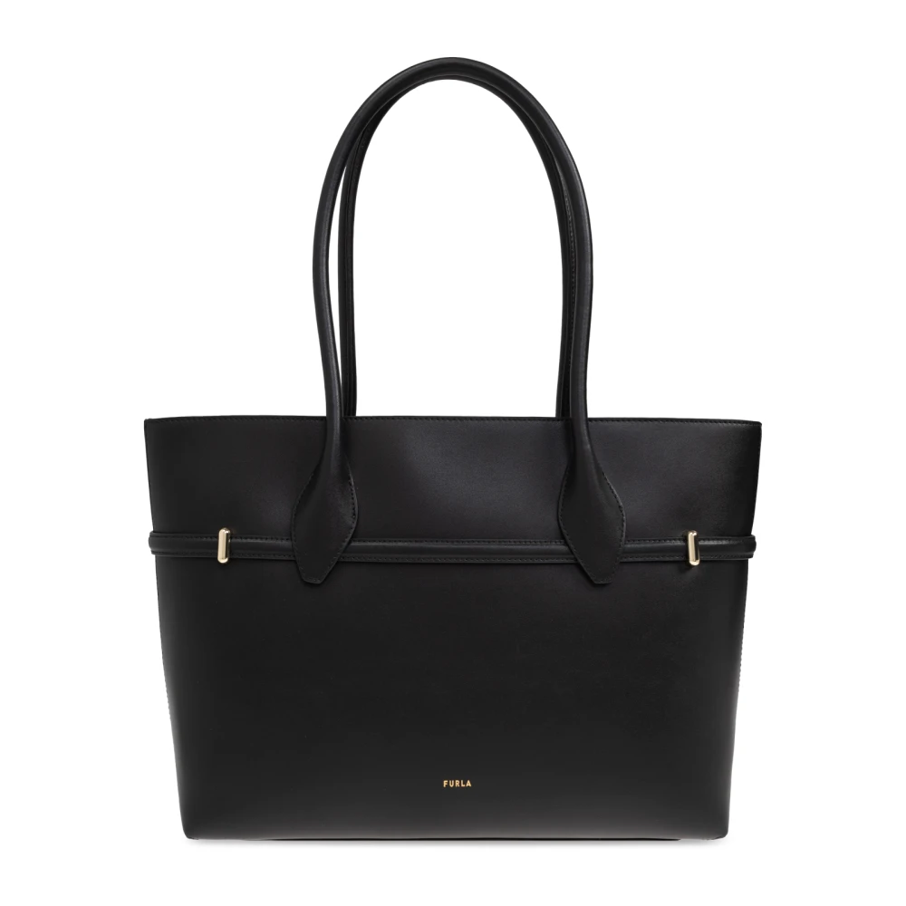 Furla Tas Goccia Large type shopper Black Dames