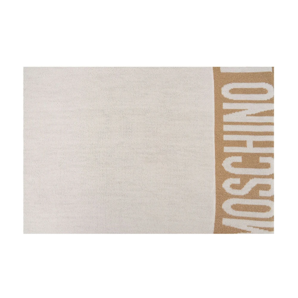 Moschino Beige Scarf Aw24 Dam Tillbehör Beige, Dam