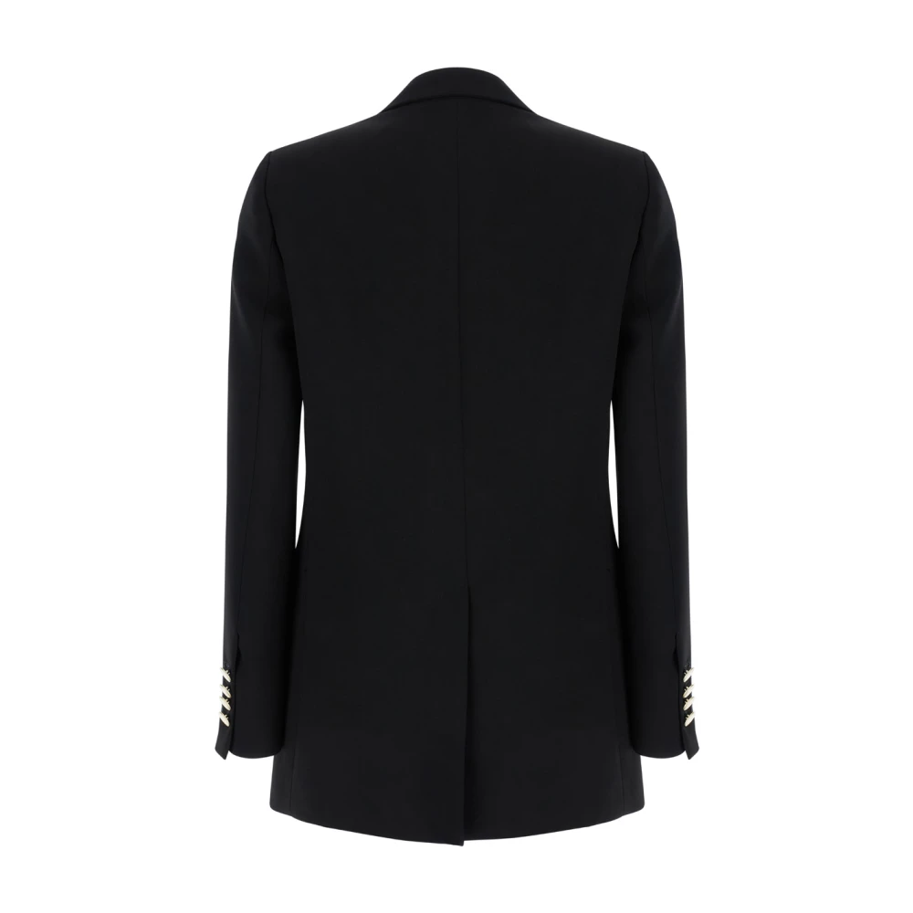 Plain Units Zwarte Double Breasted Cady Blazer Black Dames