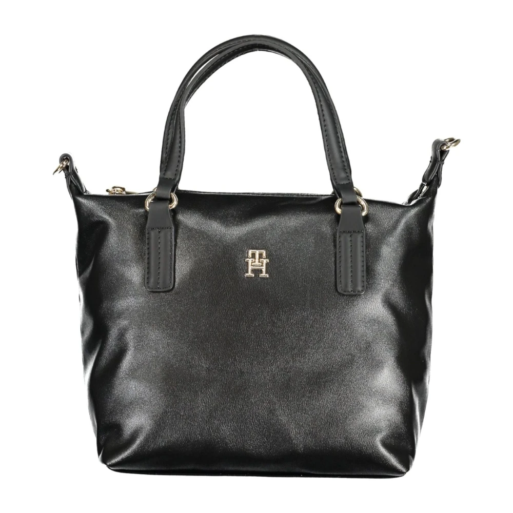 Tommy Hilfiger Zwarte dameshandtas met verstelbare band Black Dames