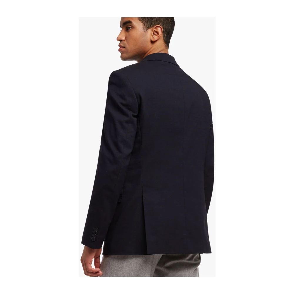 Brooks Brothers Sportjas van katoen en maagdelijke wol Blue Heren