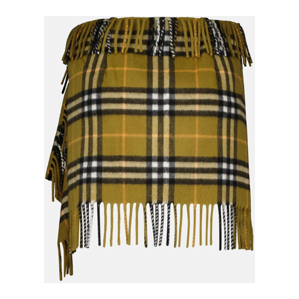 Burberry Vintage Check Sjaal Rok Green Dames