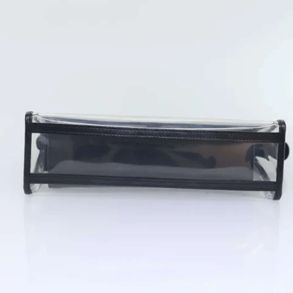 Gucci Vintage Pre-owned Vinyl clutches Black Dames