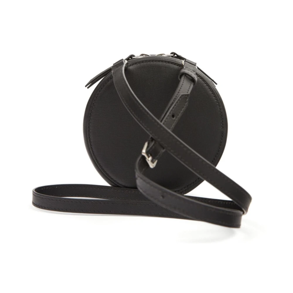 Maison Margiela Zwarte leren crossbody tas Black Dames
