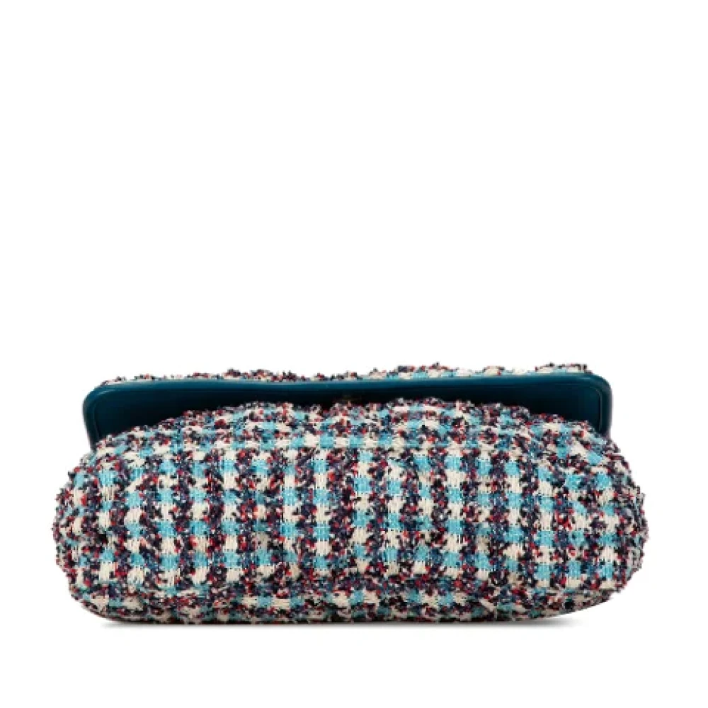 Chanel Vintage Pre-owned Fabric crossbody-bags Blue Dames