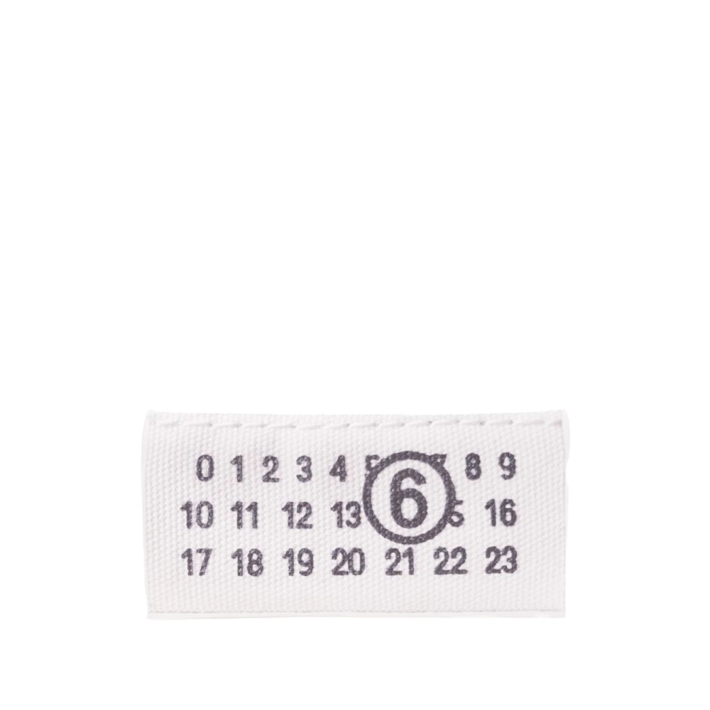 Mm6 Maison Margiela Women's White Numbers Print Wallet