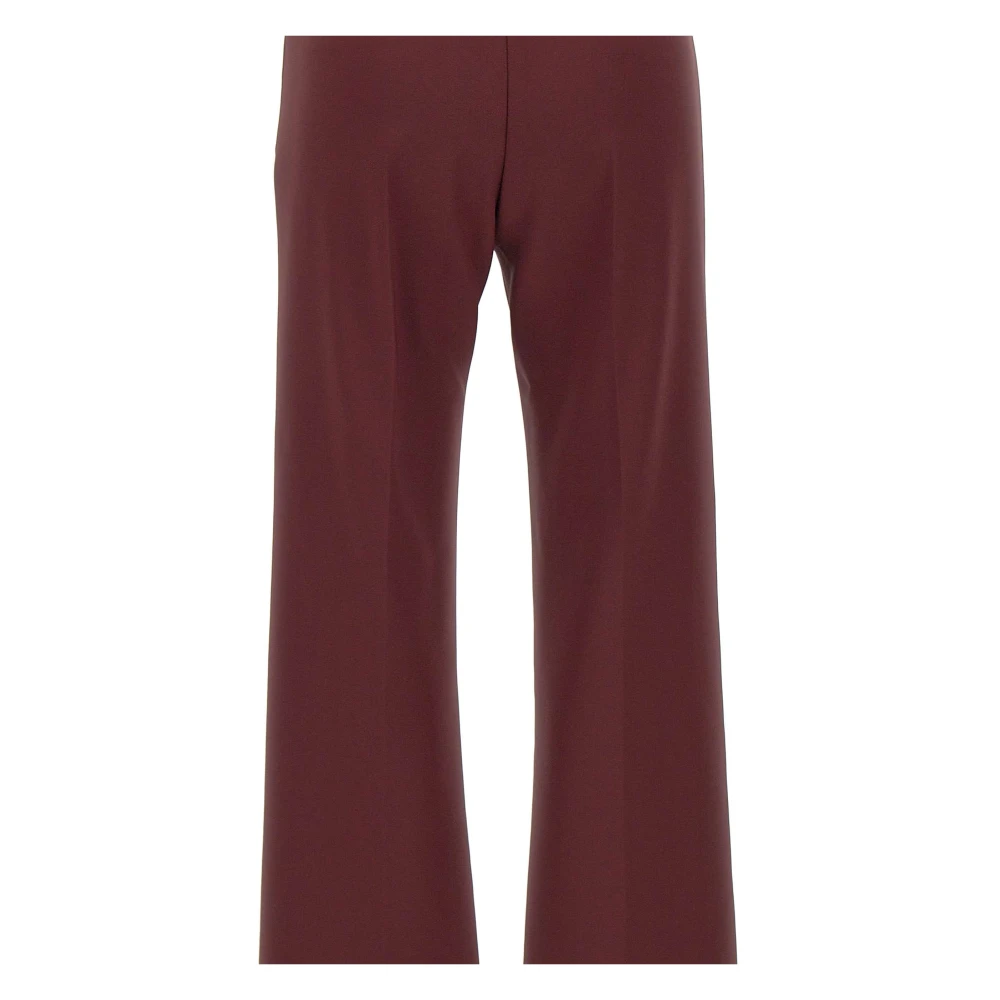 Elisabetta Franchi Bordeaux Palazzo Broek Dagelijks Stijl Red Dames