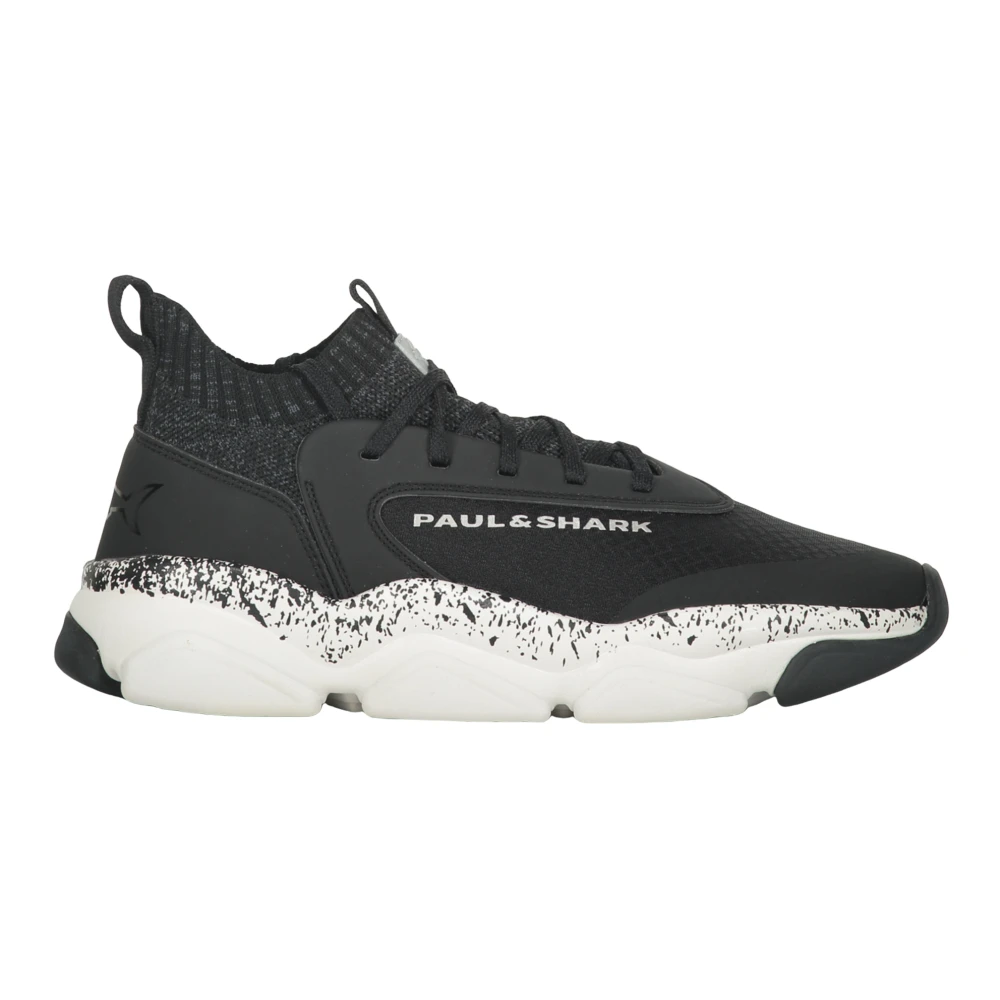 Paul & Shark Moderne zwarte sneakers voor sport en stijl Heren Schoenen