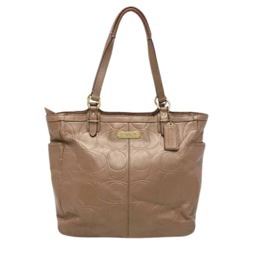 Coach Pre-owned Leather totes Brown Dames