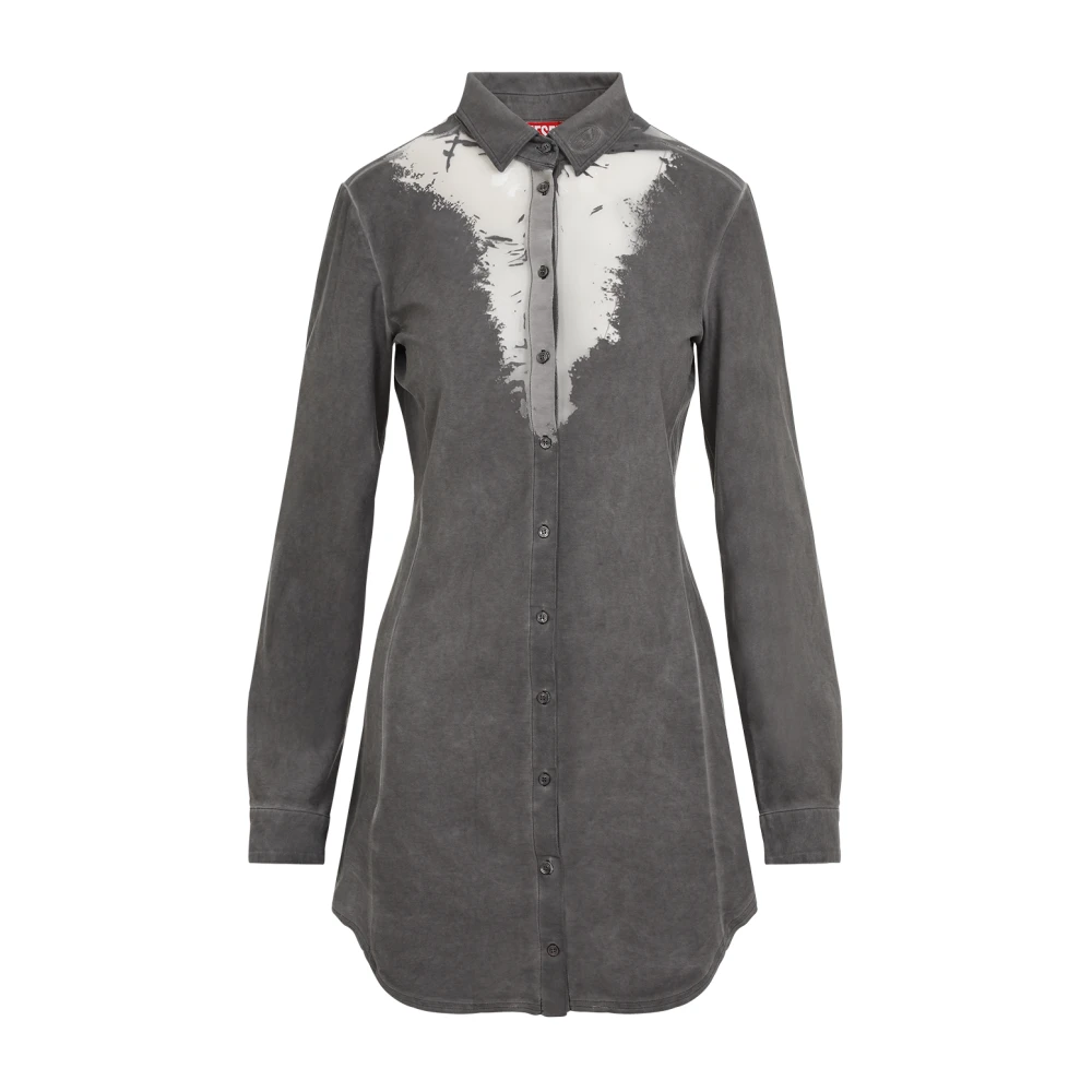 Diesel Grijze Jurk Aw24 Stijlvol Gray Dames