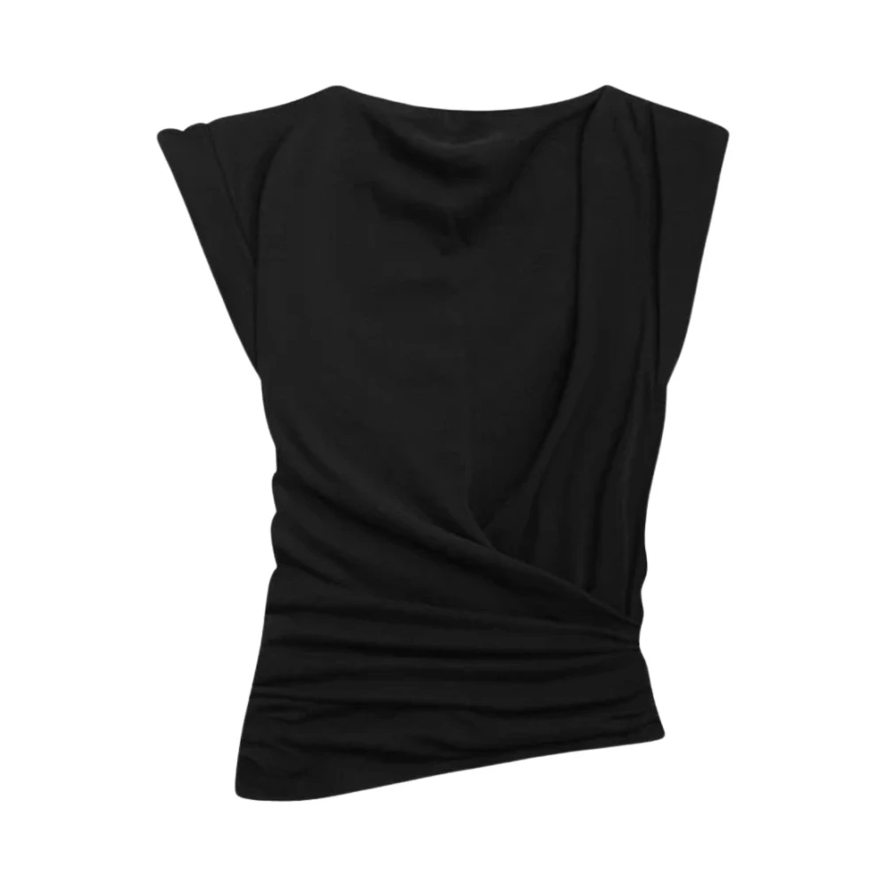 Isabel Marant Women's Black Cotton T-Shirt Ts0207faa1n41i