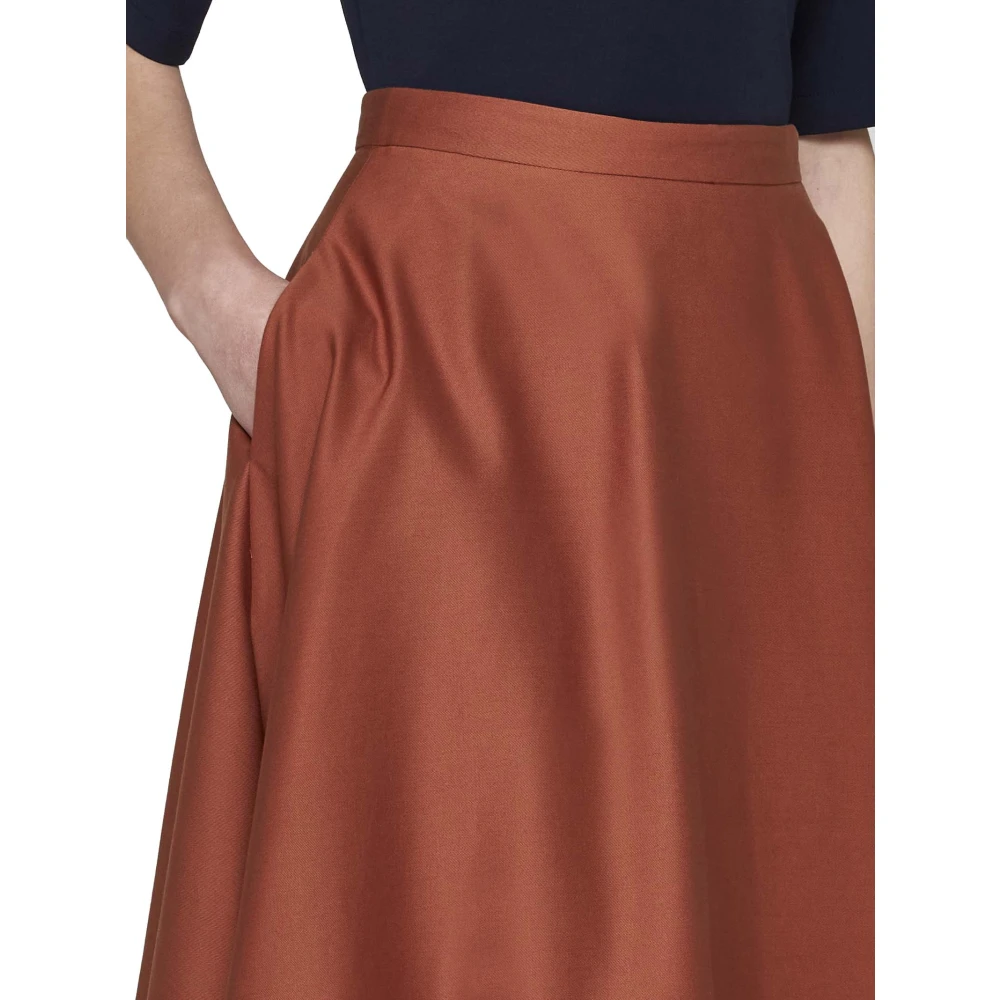 Blanca Vita Leren Bruine Rok Brown Dames
