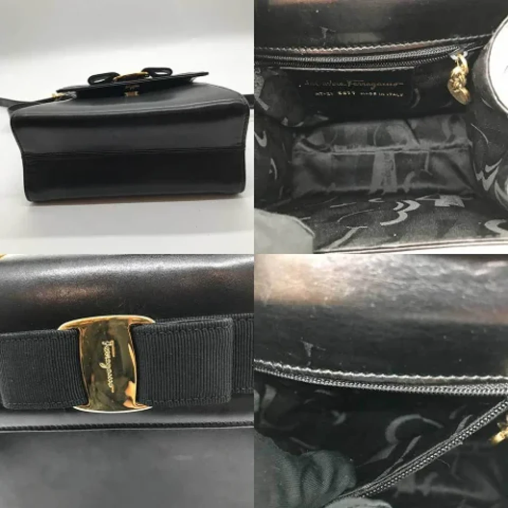 Salvatore Ferragamo Pre-owned Fabric handbags Black Dames