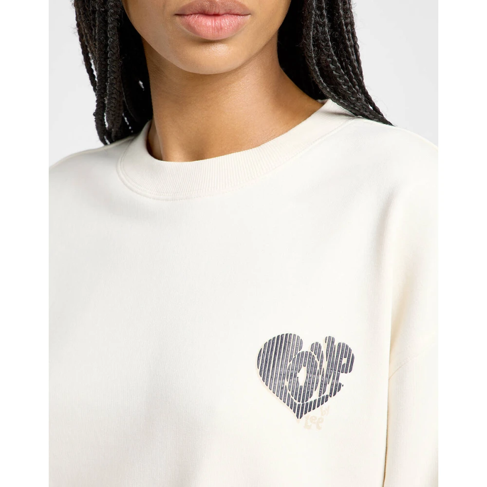 Lee Relaxed Sweatshirt Beige Dames