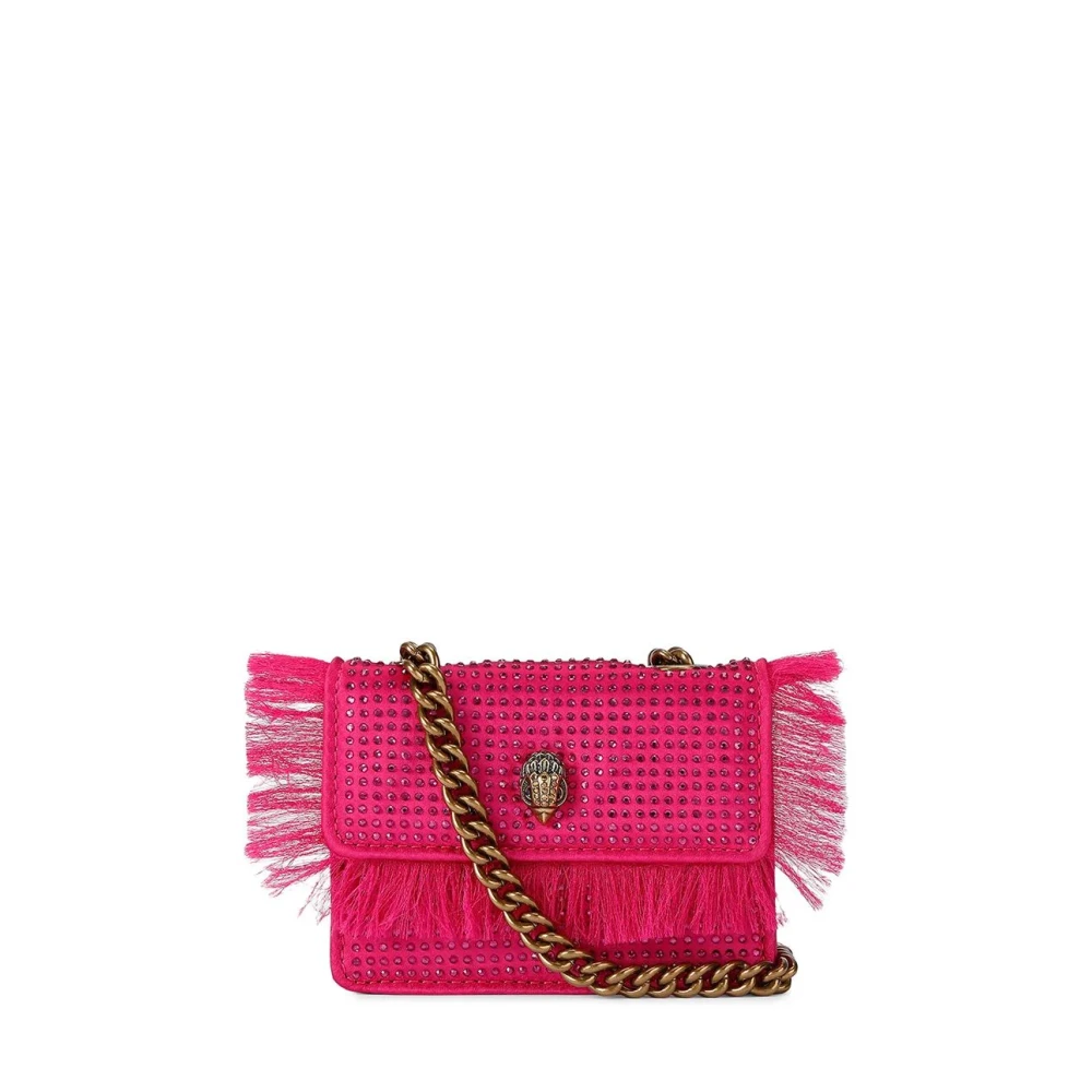 Kurt Geiger Donna Fuchsia Borsa Micro Kensington Con Cristalli - Immagine 4