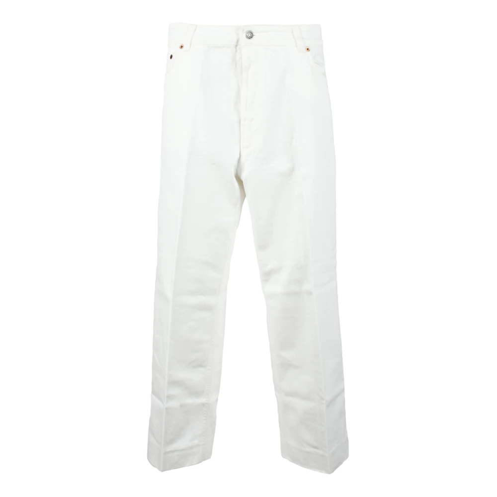 PESERICO Katoenen Jeans White Dames