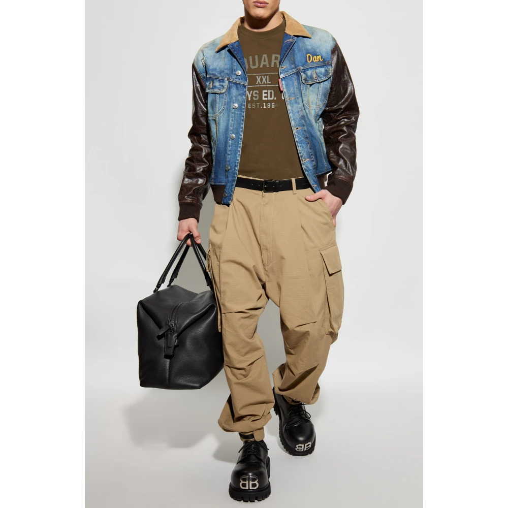 Dsquared2 Jas gemaakt van gecombineerde materialen Blue Heren