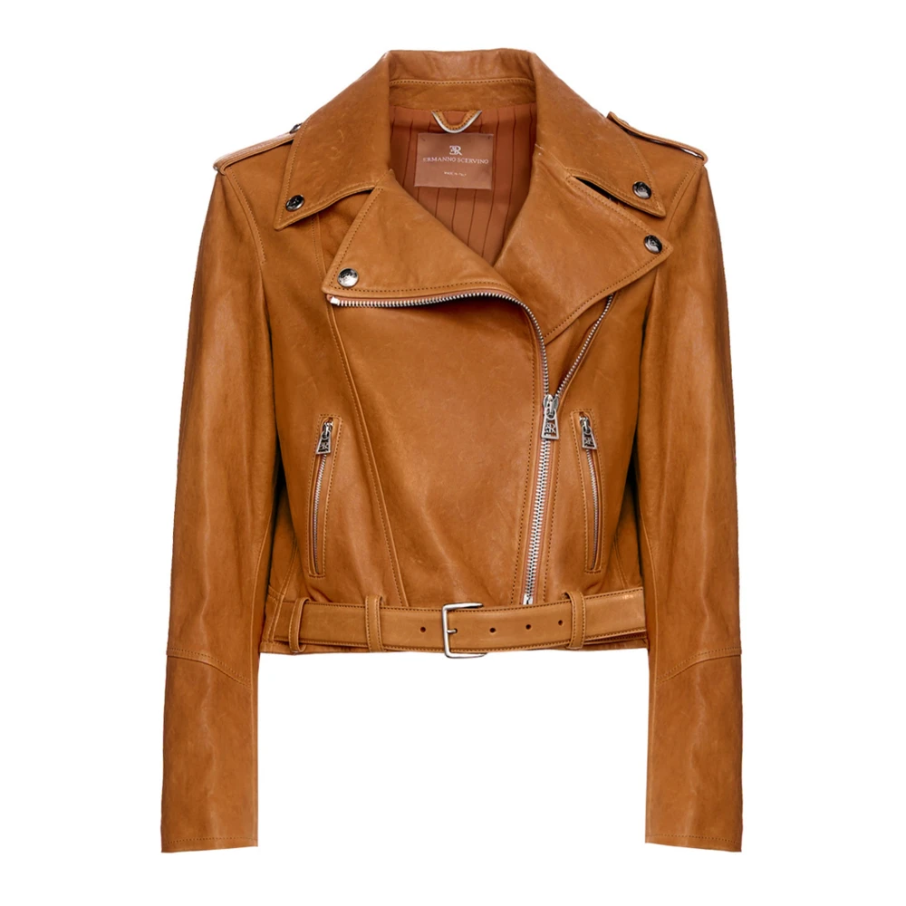 Jackets > Leather Jackets - - Ermanno Scervino - Modalova