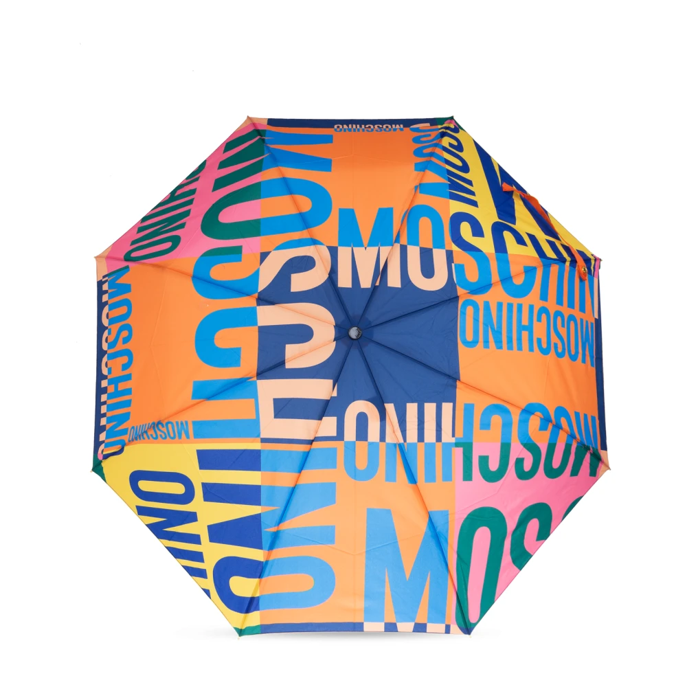 Moschino Opvouwbare paraplu met logo Multicolor Unisex