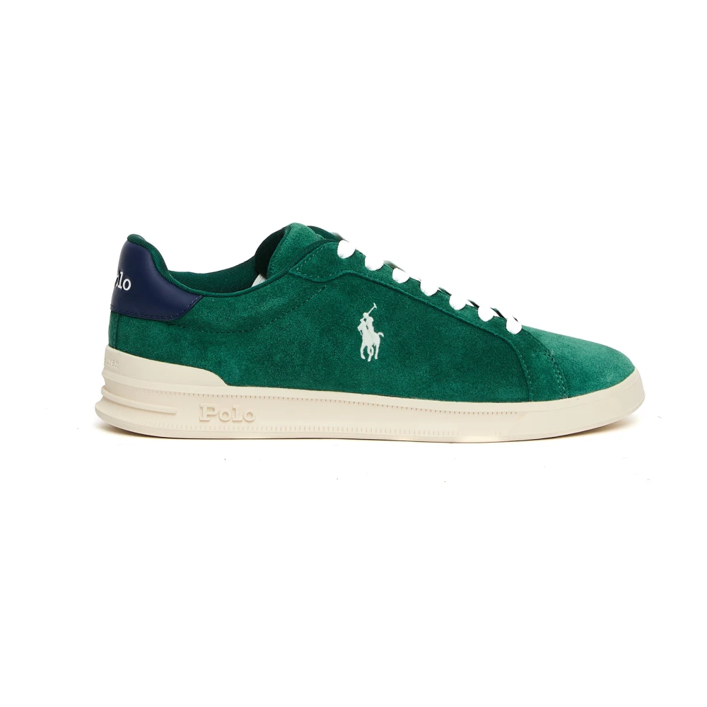 Polo Ralph Lauren Groene Suède Sneakers Heren Schoenen