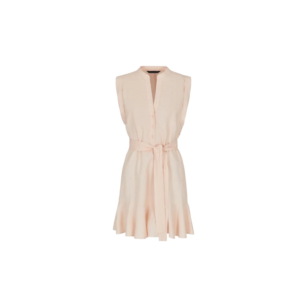 Armani Exchange Women's Beige Sleeveless V-Neck Dress