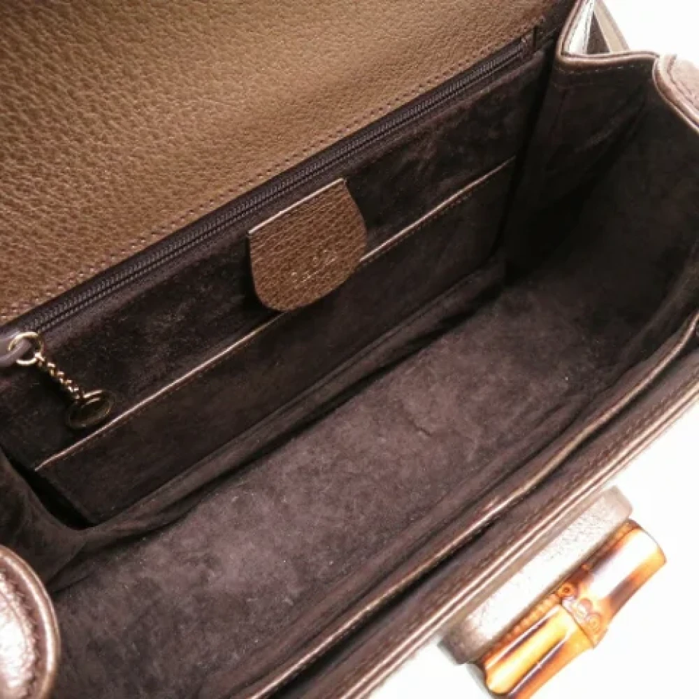 Gucci Vintage Pre-owned Canvas gucci-bags Brown Dames