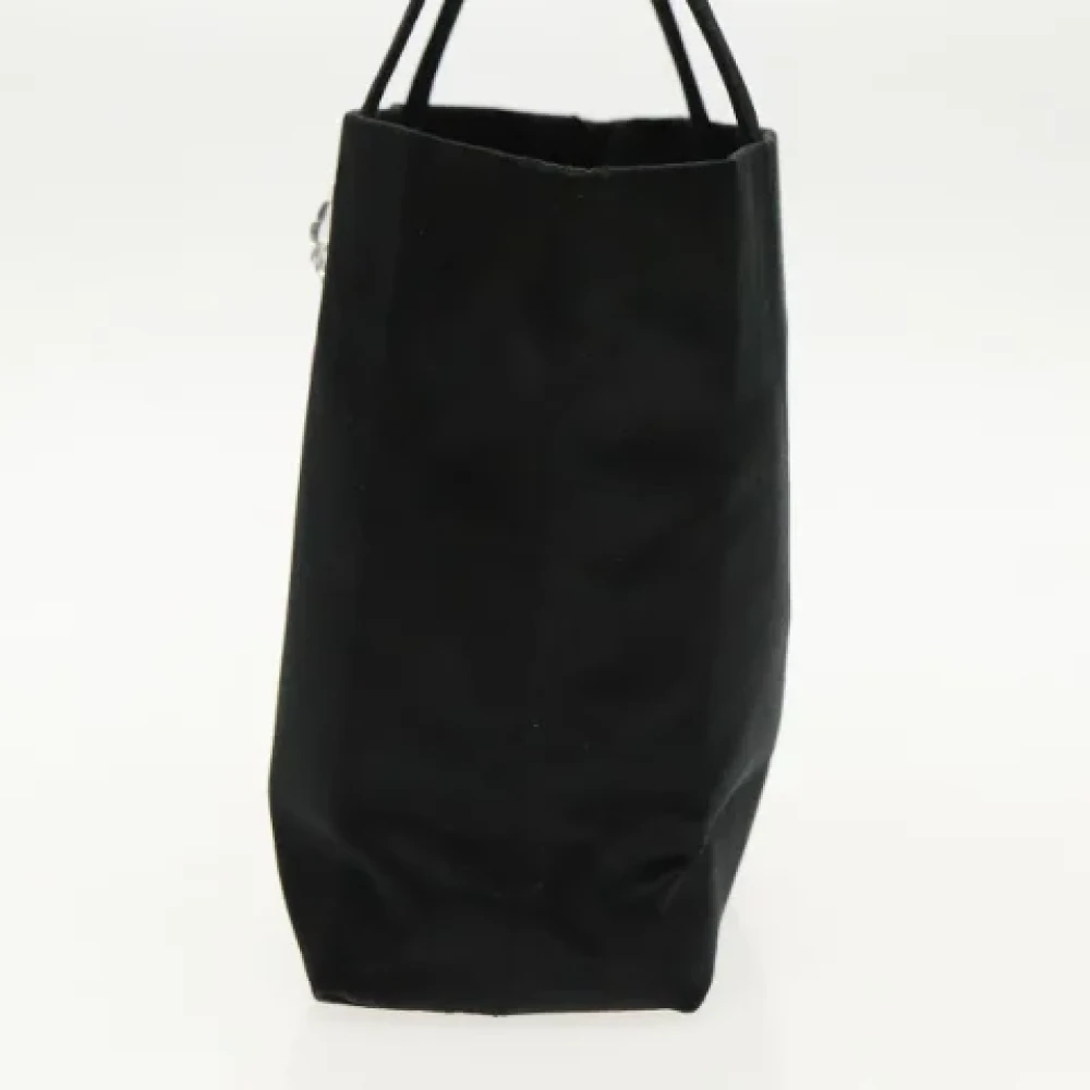 Prada Vintage Pre-owned Satin handbags Black Dames