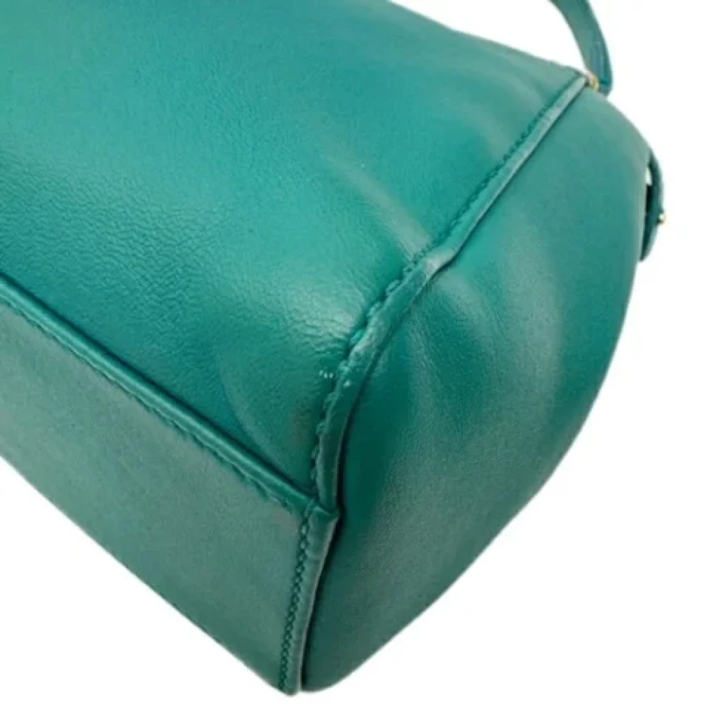 Fendi Vintage Pre-owned Leather fendi-bags Green Dames