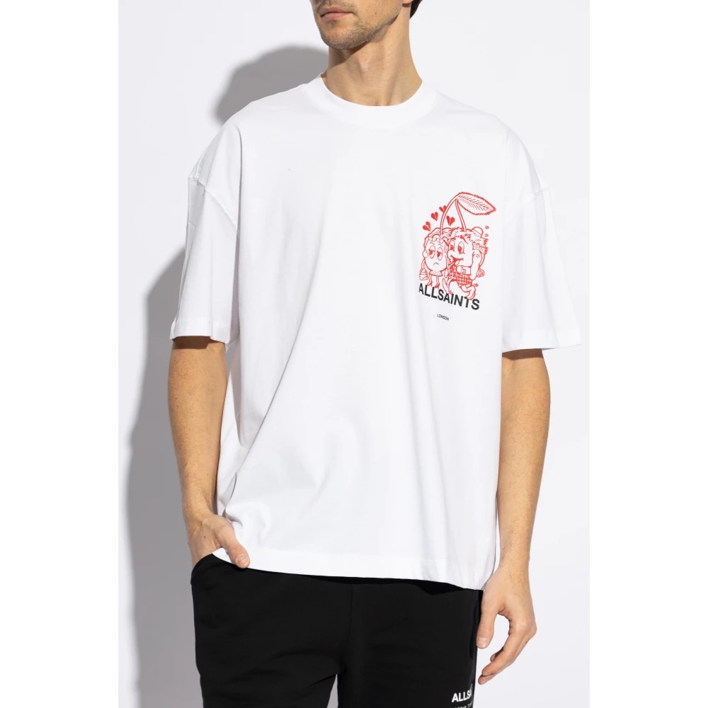 AllSaints Breakup oversized T-shirt White Heren