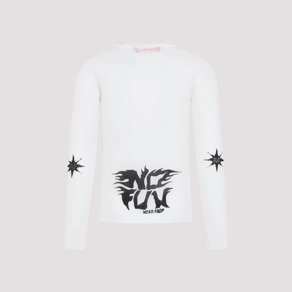 032c Wit T-shirt Stijlvol Ontwerp Comfortabele Pasvorm White Heren