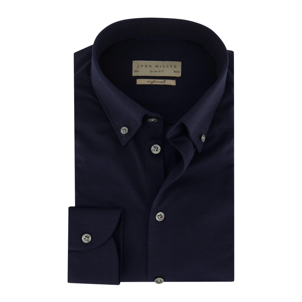 John Miller Donkerblauwe Overhemdjurk Blue Heren