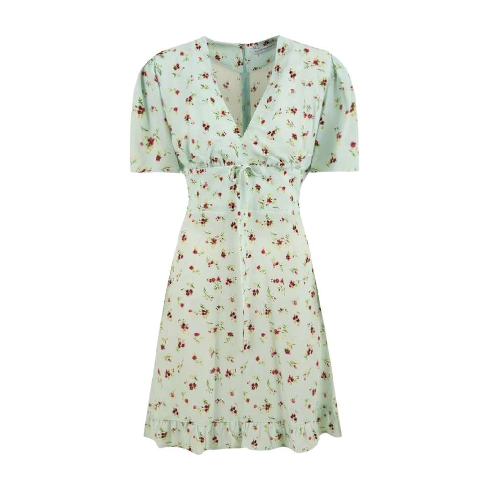 Mar De Margaritas Women's Green Floral Summer Dress Adele
