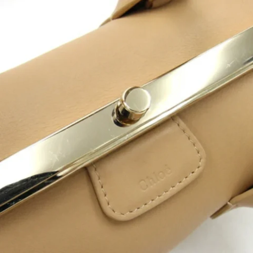 Chloé Pre-owned Leather handbags Beige Dames