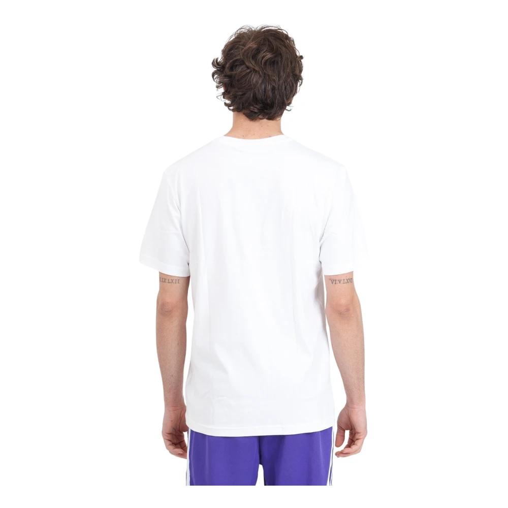 adidas Originals Wit Monogram T-shirt Regular Fit White Heren
